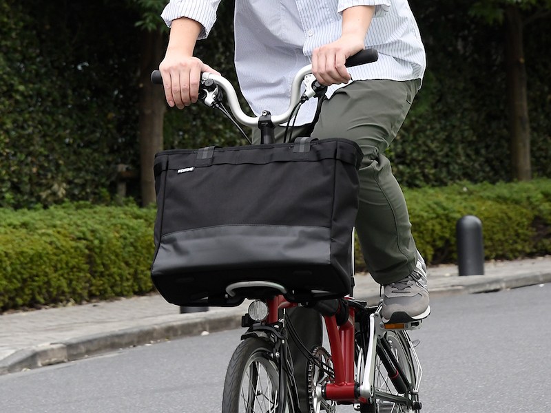 ブロンプトンに装着可能 FLEXIBLE BIKE TOTE BLACK - LIFE with BICYCLE Daikanyama